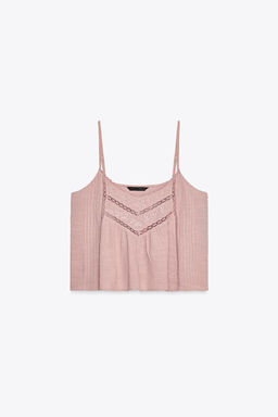 EMBROIDERED COTTON TOP - Zara фото 6