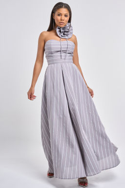 Платье вечернее корсетного типа голубое - Fly фото 24