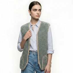 Жилет арт.1227-01/мол КЛАССИКА Гриджио