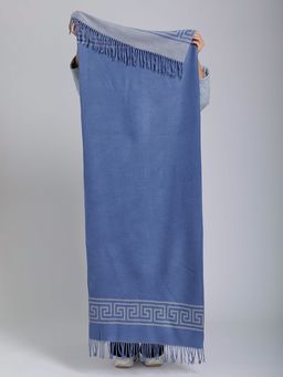 В составе шерсть и кашемир! теплый двусторонний палантин - Tantino фото 2