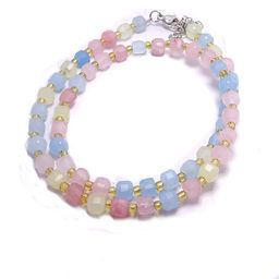 Бусы из граненного камня Берилл 4мм 45см