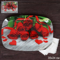 Блюдо прямоугольное глубокое 34,5х23,5 см / S445014C - Y044 /уп 12/ 719796