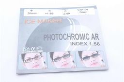 Линзы ICE MAKER PHOTOCHROMIC 1.56 (хамелион серый) плюс