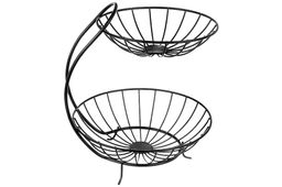 Корзина для фруктов 28*26,5*35,5 см "Черная" двухъярусная