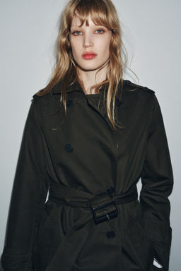 WATER REPELLENT DOUBLE-BREASTED TRENCH COAT ZW COLLECTION - Zara фото 2