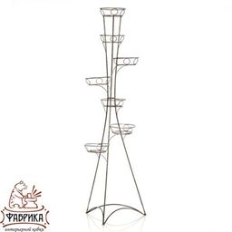 Подставка для цветов Классика 10-007 на 7 цветов - Фабрика интерьерной ковки фото 3