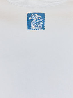 Футболка для мальчиков белая с принтом прямого кроя - Mark formelle фото 8