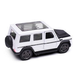 Белая инерционная машинка Джип с люком die-cast,1:32, открывающиеся двери