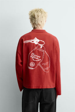 KEYRING PRINT RUGBY POLO SHIRT - Zara фото 3