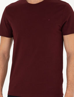 Bordo Slim Fit Basic Ti__rt