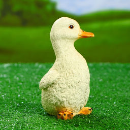 Садовая фигура из полистоуна «Утёнок», 8×8×14.5 см