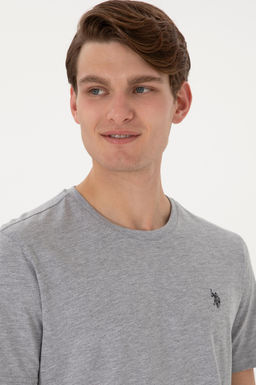 Erkek Regular Fit Bisiklet Yaka Gri Basic Ti__rt Sepette S_rpriz _ndirim - U.s. polo assn фото 2