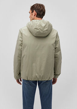 Kapusonlu Yesil Sisme Mont - Mavi фото 3