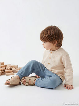 Erkek Bebek M?slin G?mlek ve Pantolon