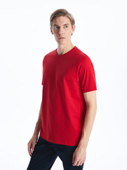 Bisiklet Yaka Penye Erkek Ti??rt