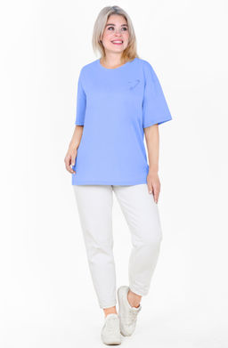 Футболка Эйла Ф-132Б (42-62) кулирка - Лотос фото 5