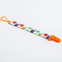 Держатель для соски - пустышки «Слоники», на ленте, 28 см