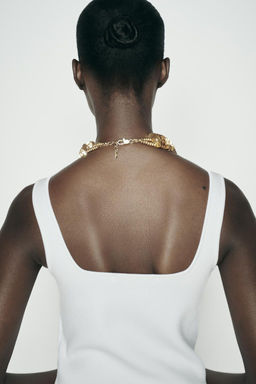 PLAIN KNIT CROP TOP - Zara фото 15