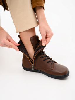 Босоногие ботинки 351.NATAbl.Светло-коричневый оттима/шерсть