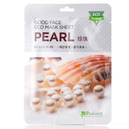 Good Face Eco Mask Sheet Pearl - Тканевая маска для лица с экстрактом жемчуга, 23 мл