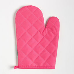 Кухонный набор 2 предмета Доляна Tropical цвет розовый прихватка 17х17 см, варежка 25х16 см,100% п/э  фото 3