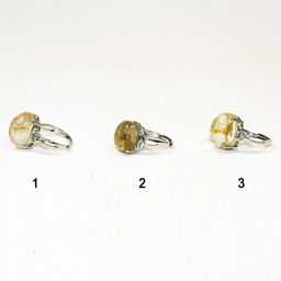 Кольцо из волосатика (волосы Венеры) в мельхиоре