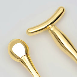 Набор массажёров для лица и зоны декольте, 2 шт, цвет золотистый - Queen fair фото 6