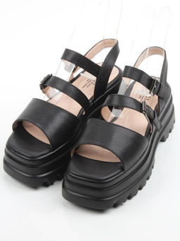 08-XLP1320-1 BLACK Босоножки женские (натуральная кожа)