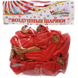 Воздушные шары "Фантазия" 25шт 12"/30см оранжевый