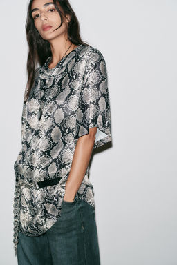 ANIMAL PRINT MINI DRESS - Zara фото 4