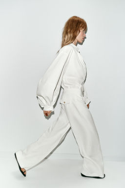 WIDE-LEG TROUSERS WITH DARTS - Zara фото 18