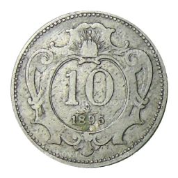 10 геллеров 1895 года Австрия