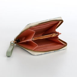 Кошелёк женский на молнии с ремешком, голубой