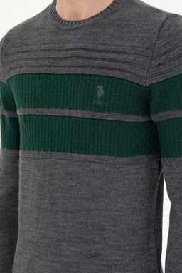 Мужской свитер антрацитового меланжа Неожиданная скидка в корзине - U.s. polo assn фото 7