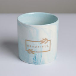 Цена за 2 шт. Кашпо для цветов с тиснением, «Красота», 10 х 10 см