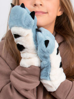 Варежки детские меховые Kim Lin  фото 4