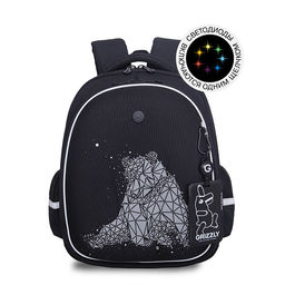 RAz-687-10 Рюкзак школьный с картхолдером на держателе - Grizzly фото 38