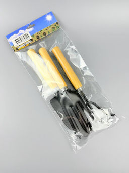 Набор садовых инструментов с деревянной ручкой (лопатка, вилка, рыхлитель) OLS-247-1 - Shanghai CO фото 6