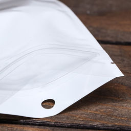 Цена за 50 шт. Пакет Zip-lock ПП, белый, со сплошным окном, плоский, еврослот 9×16 см