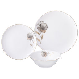 НАБОР ПОСУДЫ LEFARD INSPIRATION ЗОЛОТОЙ ЦВЕТОК НА 4 ПЕР. 12 ПР.