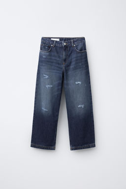 RIPPED RELAXED BAGGY JEANS