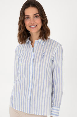 Kad_n A__k Mavi Uzun Kollu G_mlek Sepette S_rpriz _ndirim - U.s. polo assn фото 3