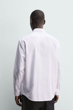 CAMISA ESTRUCTURA EASY CARE / Blanco / Rosa - Zara фото 3