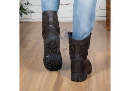 Мини-монголки мужские темно-коричневые, литая подошва, - Мирунт фото 6