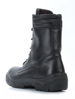 05-9008 BLACK Ботинки зимние мужские (искусственная кожа, искусственный мех)