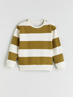?izgili Erkek ?ocuk Kal?n Sweatshirt