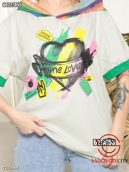 Женская футболка с принтом