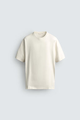 CAMISETA BOXY FIT HEAVYWEIGHT / Vainilla - Zara фото 7