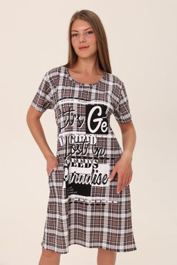 Туника женская Уют эдем на коричневом - Амадэль фото 3