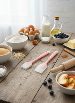 Цена за 2 шт. Набор кисточка+лопатка OLS-014-4